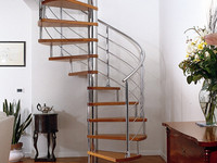 56 S/Steel-Wooden Spiral 01 Marretti Stairs Brisbane